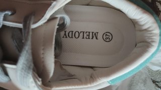 Zapatillas Melody blancas estrella rosa Talla 37