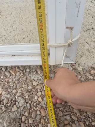 puerta corredera balconera con persiana