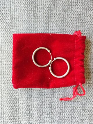 Pendientes Aro Plateados