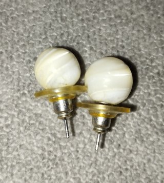 Conjunto Vintage Nácar Collar y Pendientes