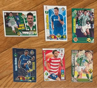 6 cromos de Jorge Molina