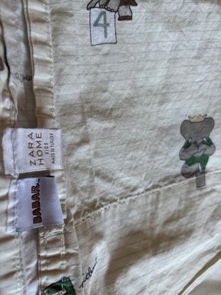 Sabanas encimeras y bajeras cuna Zara Home