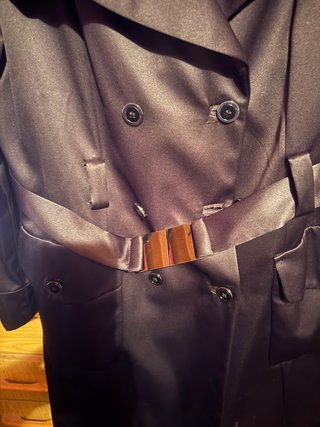 Gabardina Mango Negra Talla Xl
