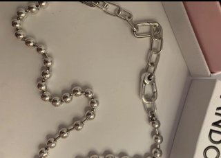 Collar Pandora Bolas y Eslabones 50cm para charm