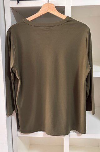 Blusa Cortefiel verde militar