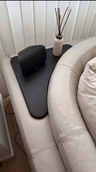 Sofá de cuero Natuzzi Blanco