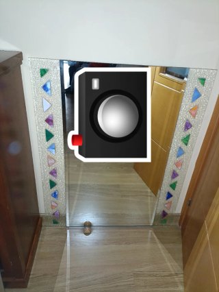 Espejo de baño decorado
