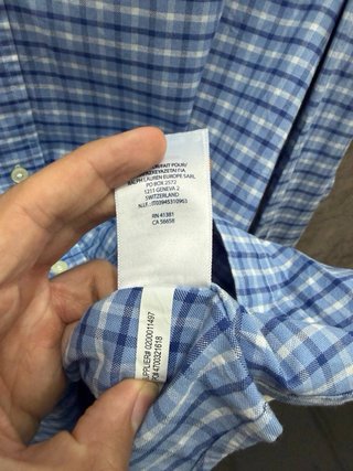 Camisa Polo Ralph Lauren cuadros azul