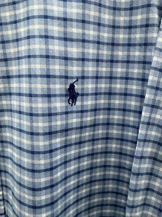Camisa Polo Ralph Lauren cuadros azul
