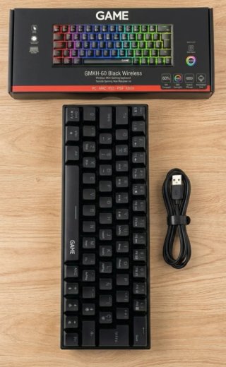 Teclado GAME GMKH-60 Negro Wireless