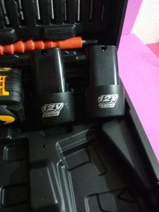 Taladro Atornillador Batería 12V Maletín Accesorio