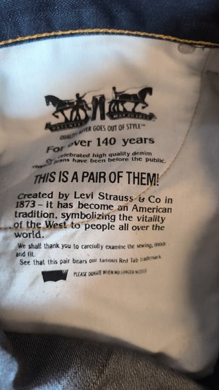 Vaqueros Levi's 511 W34 L32 Azules