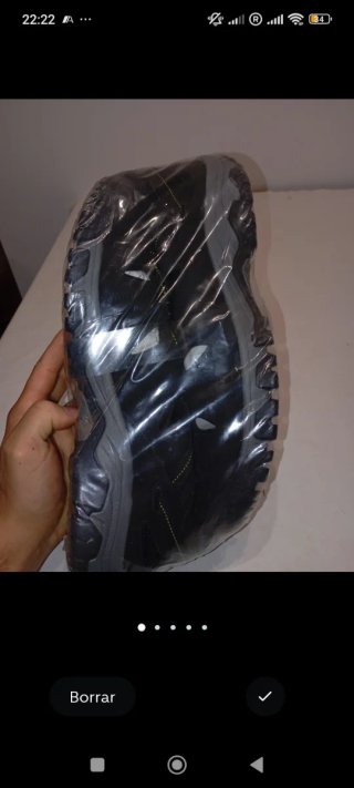 Sandalias Hombre Talla 47 Negro/Gris