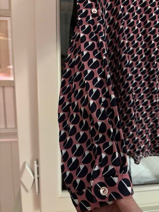 Blusa Boteli con estampado geométrico