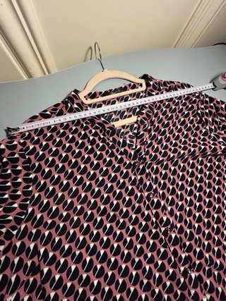 Blusa Boteli con estampado geométrico