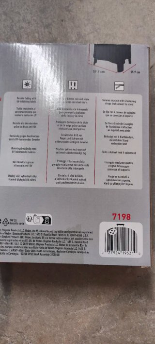 Funda BBQ Weber Premium Lumin Negra