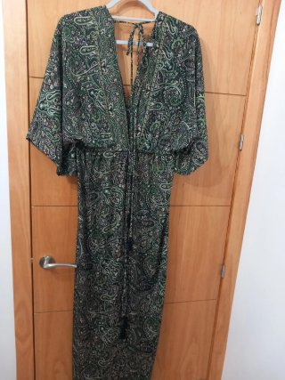 Vestido largo estampado verano