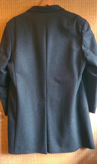Abrigo Burberry Lana Virgen Gris