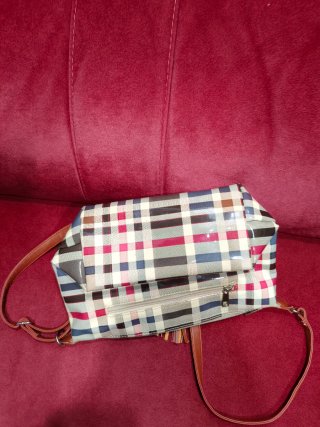 Bolso bandolera cuadros.