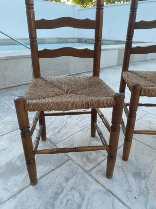 4 Sillas Comedor Antiguas de Madera