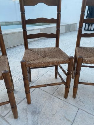 4 Sillas Comedor Antiguas de Madera