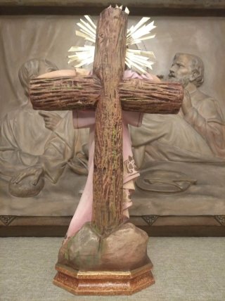 Niño Jesús Pasionario 42cm Olot Ojos Azules