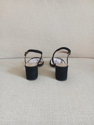 Sandalias Martinelli Negras Tacon Bajo