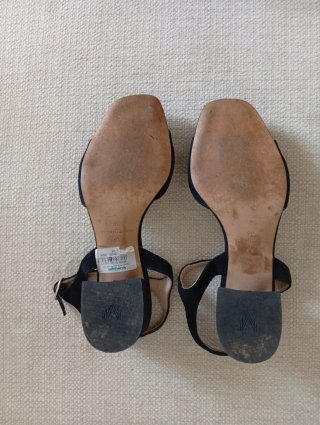Sandalias Martinelli Negras Tacon Bajo