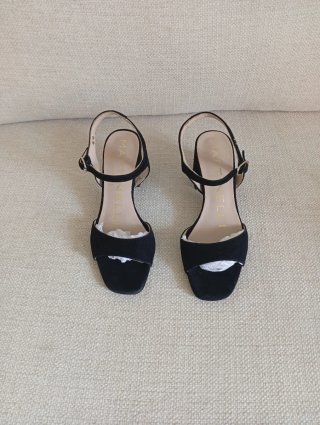 Sandalias Martinelli Negras Tacon Bajo