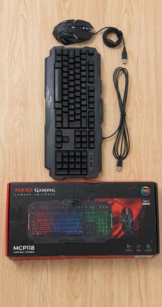 Teclado y Ratón Gaming Mars Gaming MCP118