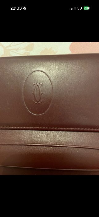 Portafoglio Cartier donna pelle bordeaux