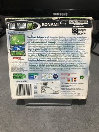 Final Round Golf Game Boy Advance Konami