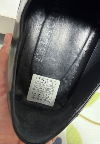 Zapatos de piel negros talla 39