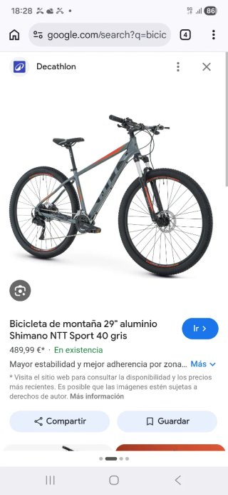 Bicicleta Montaña NTT 29