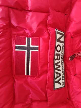 Anorak Geographical Norway Rojo Talla M