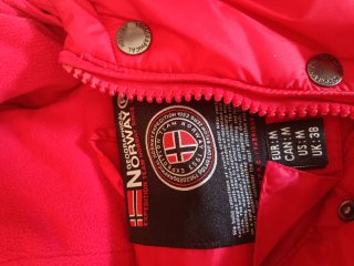 Anorak Geographical Norway Rojo Talla M