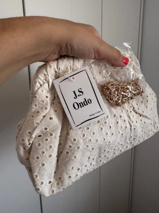Bolso Clutch J.S Ondo Blanco