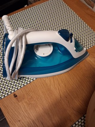 Plancha Philips Azul y Blanca