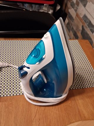 Plancha Philips Azul y Blanca