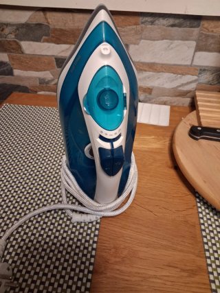 Plancha Philips Azul y Blanca