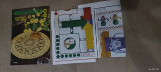 Revistas punto de cruz, arte de Hogar, labores