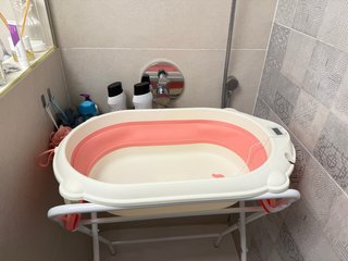 Bañera Plegable Bebé con Soporte