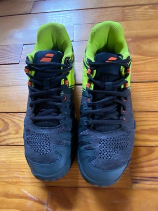 Bambas Padel Babolat Hombre Negro Amarillo