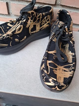 Lote Zapatos Góticos Negro Corazón