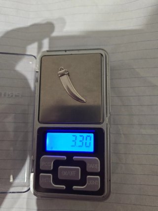 Colgante Diente Plata 3.30g