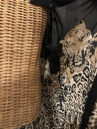 Camicia Paccio con stampa tigre e leopardo