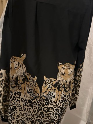 Camicia Paccio con stampa tigre e leopardo