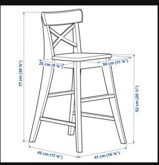 Silla de madera para niños