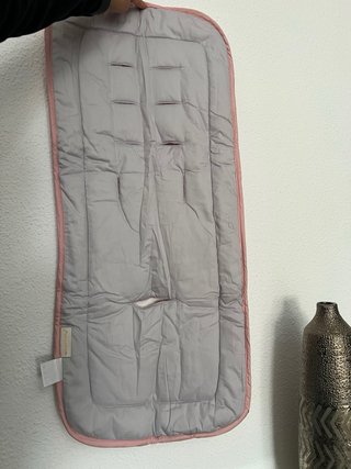 Colchoneta de verano rosa/gri reversible de cotton
