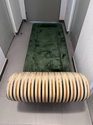 Chaise Longue Beige e Dorato Maison du Monde